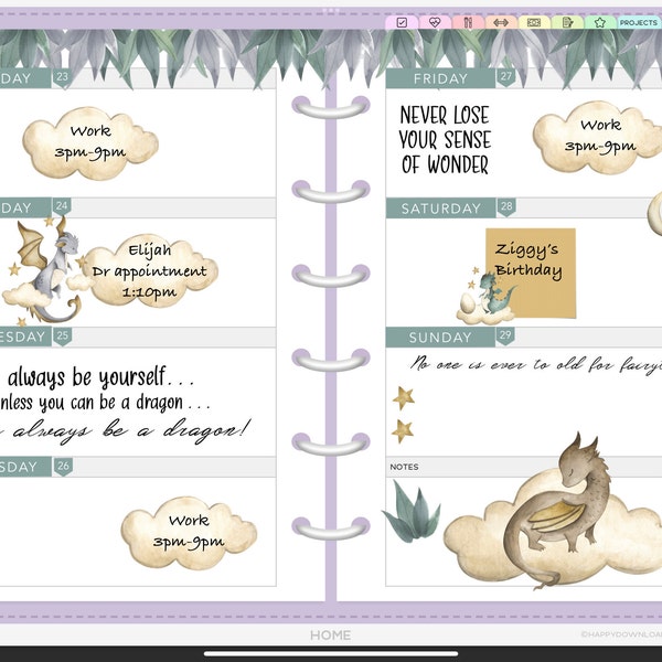 Boho Theme Digital Planner Stickers for Goodnotes Precropped PNG ...