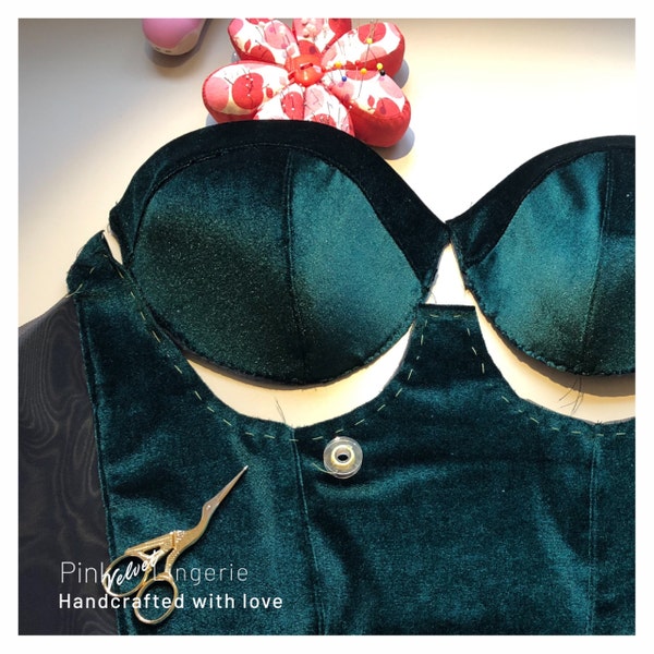Bra/ Lingerie Wire Casing / Channeling. 10mm Plush Back. Black Colour ...