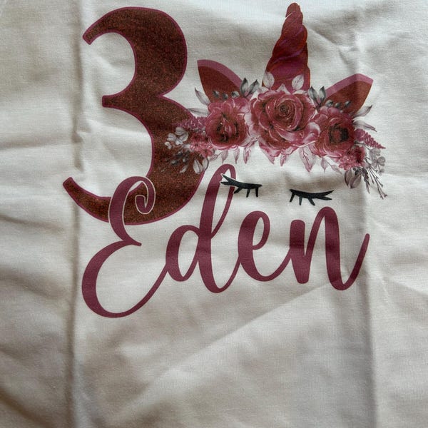 Personalised Unicorn Colouring T-shirt ANY NAME Washable Colour Me Fun ...