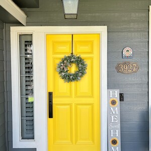 Year Round Lambs Ear Wreath, Modern Farmhouse Eucalyptus Wreath ...