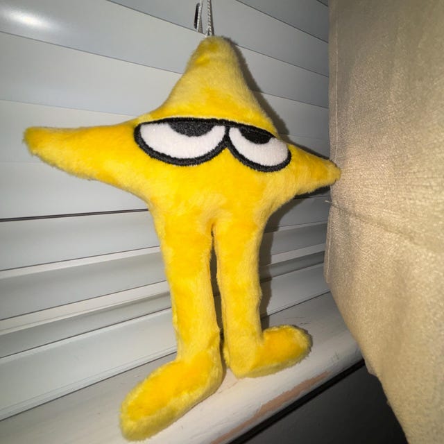 オリジナル Starwalker Plush Deltarune Fanart Yellow Star Minky