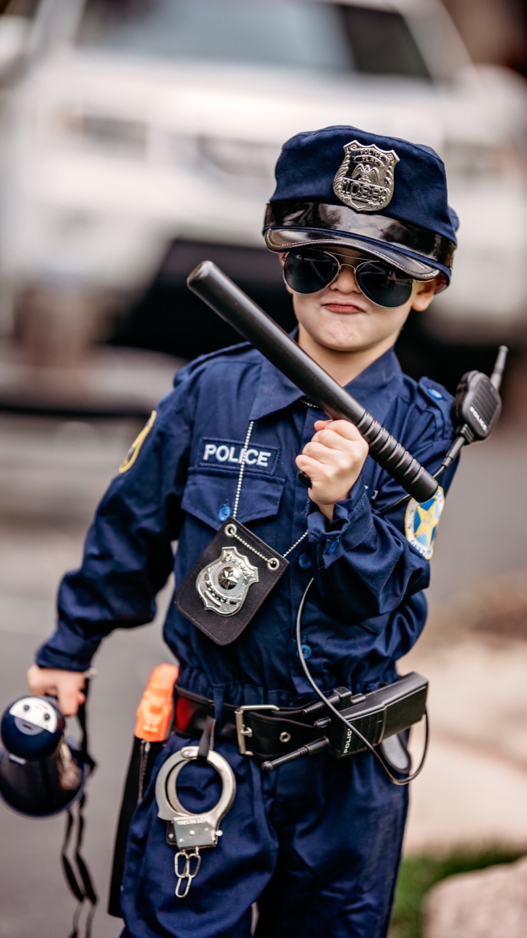 Kid&#39;s Police Costume | Embroidery PERSONALIZED Costume | Authentic | FREE hat | Perfect Kid&#39;s Birthday gift | Best Kid&#39;s Christmas Present!