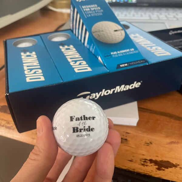 New Taylormade Distance+ Custom Design Golf Balls | Personalized Golf ...