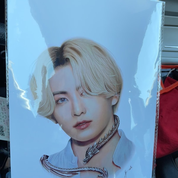 BTS Jungkook Colored Pencil Drawing : PRINT From Original Fanart - Etsy