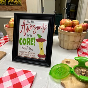 teacher appreciation week – wooden spool apple core