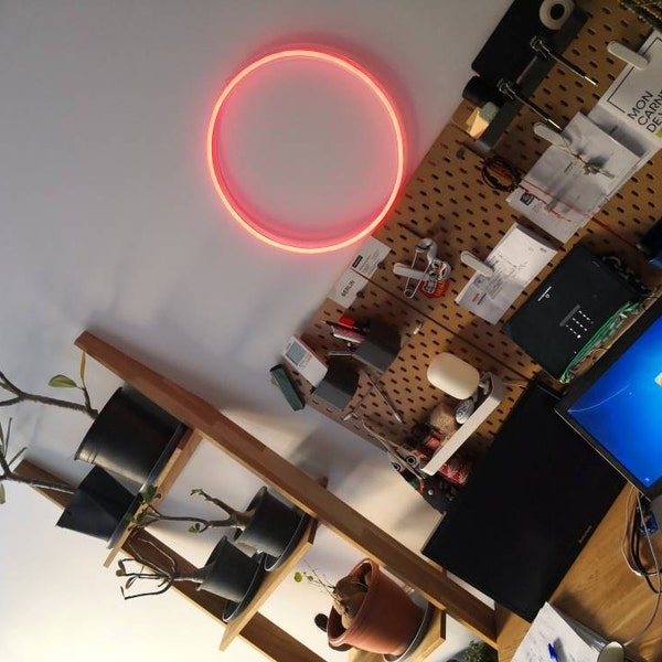 Zen Led Signs Enso Circle Neon Sign: Japanese Zen LED Wall Decor, Ambient Light ...