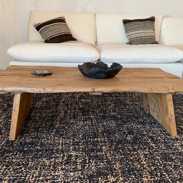 Rustic Low Table Rustic Low Coffee Table , Dining and Coffee Table , Live Edge Table ...