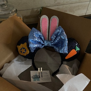 Judy Hopps Ears Zootopia Ears Custom Minnie Ears Mouse Ears - Etsy