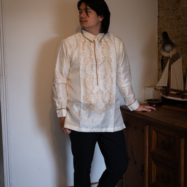Organza Classic Barong Tagalog With Lining - JF589 - Etsy