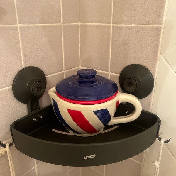 Barber Pole Shaving Scuttle With Lid - Etsy