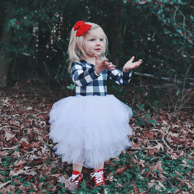 Buffalo plaid tutu clearance dress