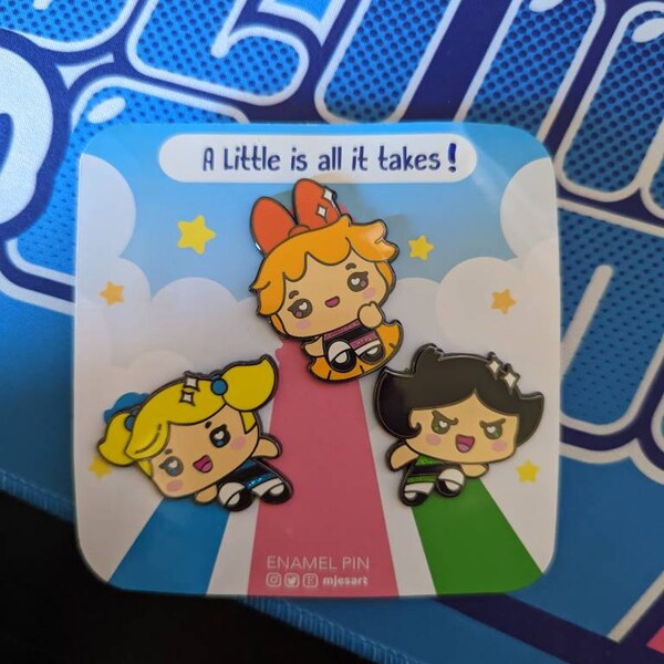 The Powerpuff Girls I Hard Enamel Pin I Pins L Gift - Etsy