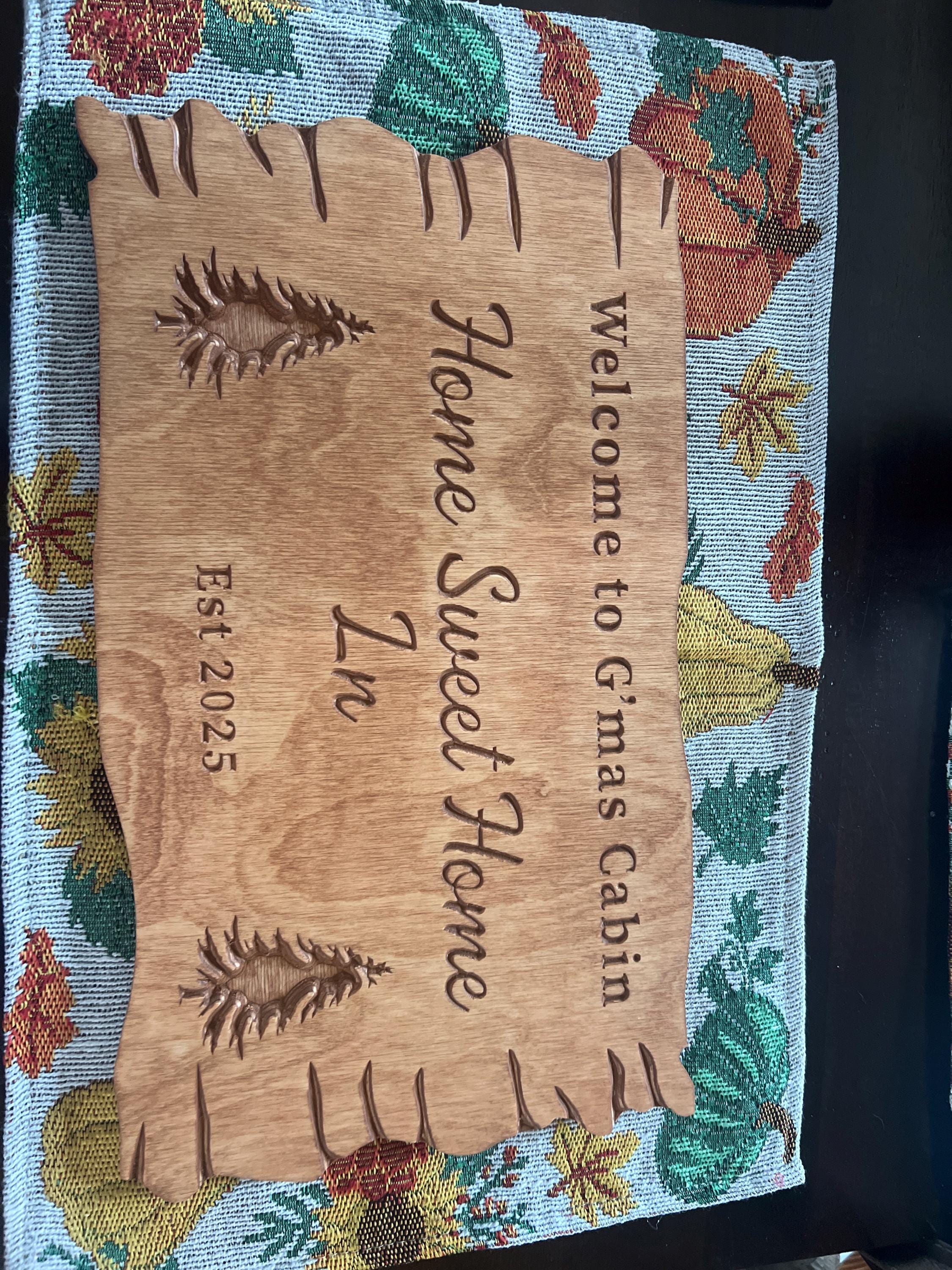 Custom Family Name Wood Sign Farmhouse Decor, Cabin Decor, Camping Decor, Last Name Sign, Personalized Family Campsite Sign, Outdoor Decor