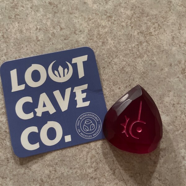 Red Mage FFXIV Hand Painted Soul Crystal/rdm Job Stone Final Fantasy ...