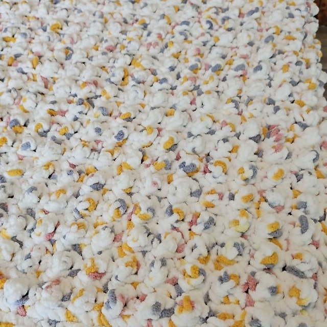 Fast Easy Baby Blanket Crochet Pattern Plush Baby Blanket With Deep Texture Uses 2 Skeins of Bernat Baby Blanket Yarn Etsy
