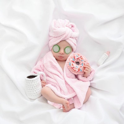 Hand Crochet Baby Shower Favorsmini Diaper Baby Favorsmade - Etsy