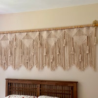 Macrame Headboard Wall Art Decoration Large Wall Hanging - Etsy Canada