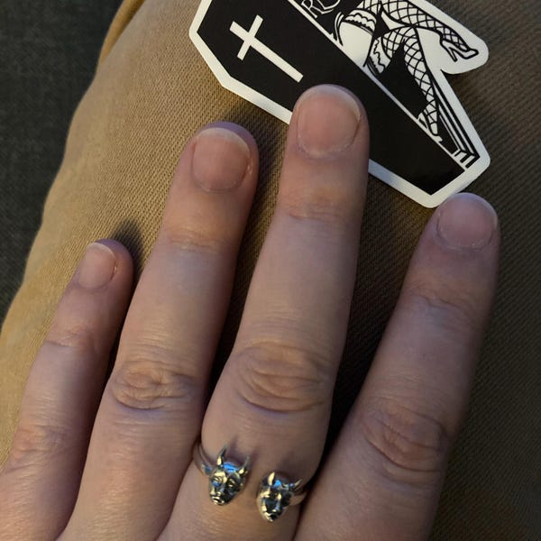 Demons Ring// Sterling Silver// Handmade Solid S925//unique Punk Gothic ...