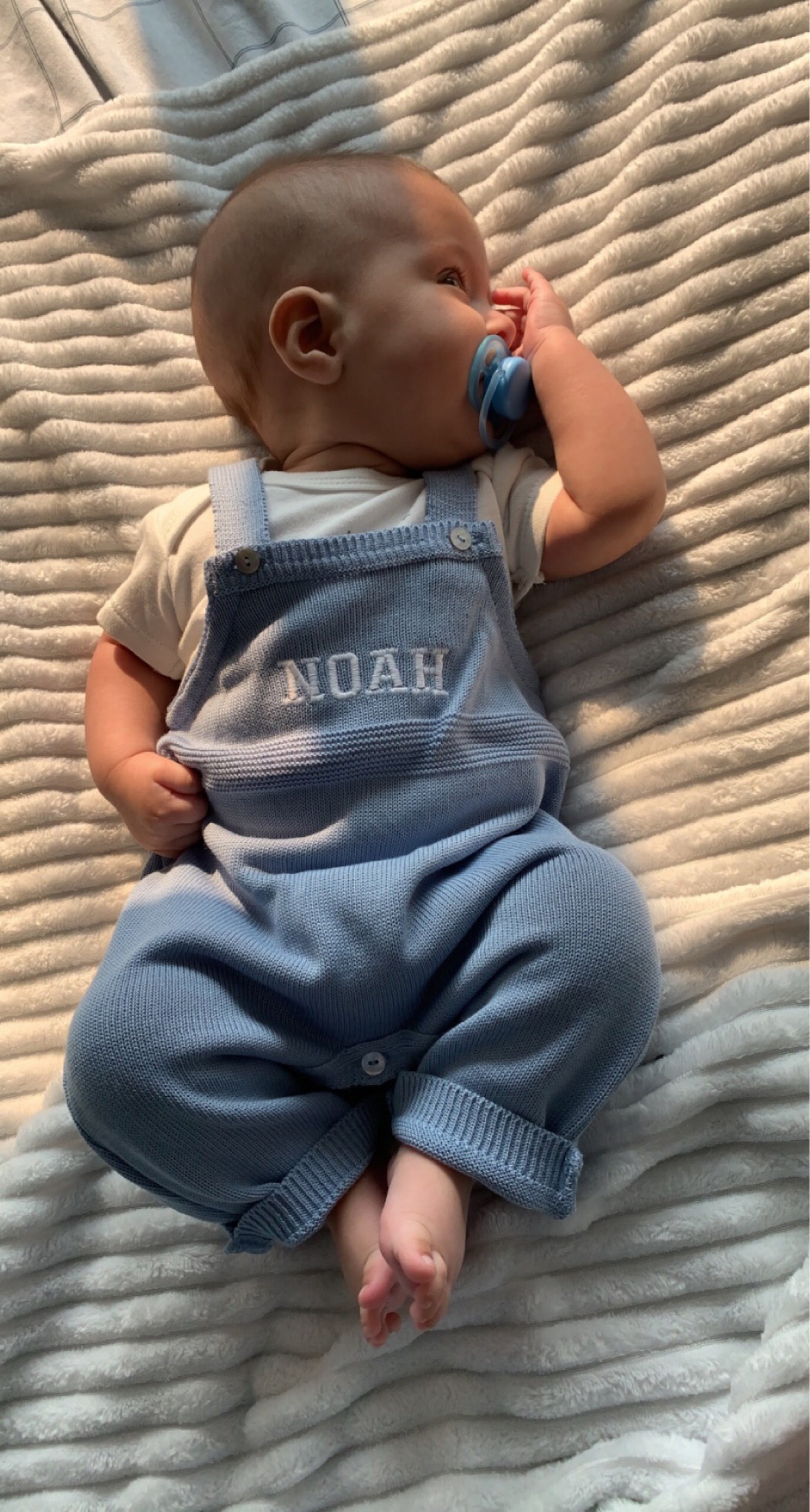Knitted Baby Dungarees, Designer Baby Boy Romper, Baby Boy Dungarees, Baby Shower Gift, Baby Boy Christening outfit, Newborn Gift