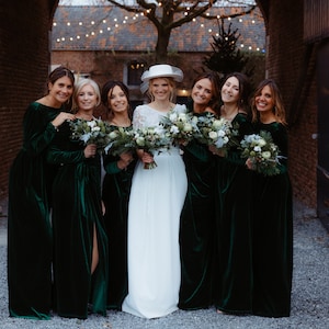 Dark Green Velvet Dress, Bridesmaid Dress, Wrap V Neck High Wrap Slit Dress, Deep V Open Back Maxi Dress - Etsy UK Dark Green Velvet Dress, Bridesmaid Dress, Wrap V Neck High Wrap Slit Dress, Deep V Open Back Maxi Dress - Etsy UK