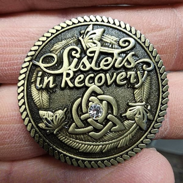 Premium Bronze Sisters in Recovery 12 Step Recovery Medallion - Unity ...