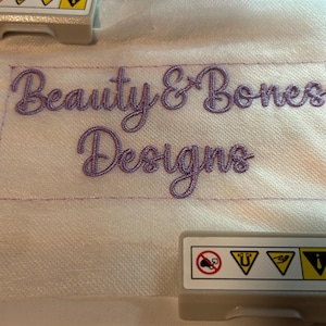 Chain Stitch Font Set 2 Cursive Embroidery Font, 7 Sizes  Instant Download | BX Font | PES + 9 formats