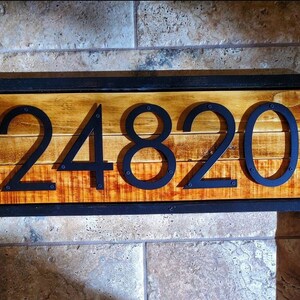 Address Sign Modern Rustic House Numbers Farmhouse Decor | Etsy