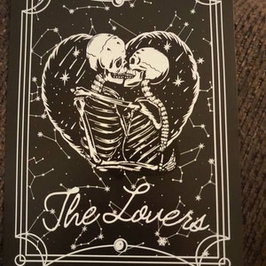The Lovers Tarot Card Gothic Halloween Wedding Invitations - Etsy