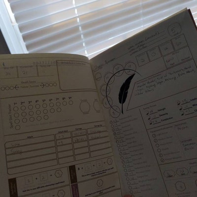 Printable Dnd Character Journal, Dnd Character Sheet With Spell Cards, A5 Size, Dungeons and ...