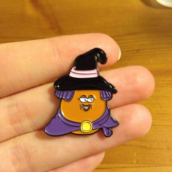 Witch Halloween Mcnugget Enamel Pin - Etsy