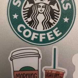 50 Starbucks Reminder Stickers Planner Stickers Reminder Stickers Coffee Sticker  Starbucks Journal Sticker Logo Sticker 