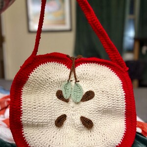 ❤️apple❤️ バッグ ショルダー グラニー Apple Bag Crochet Pattern - Etsy