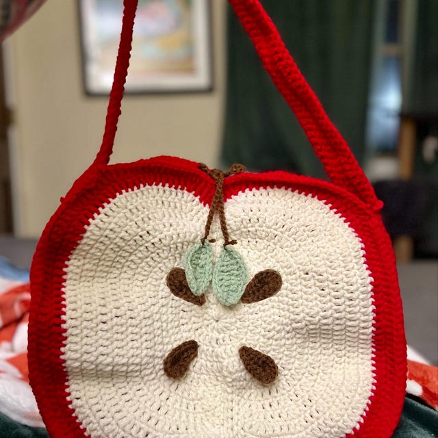 Apple Bag Crochet Pattern - Etsy