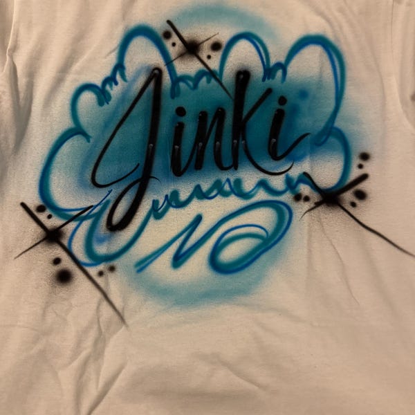 Graffiti Airbrush Love Print Women's Golf Shirts