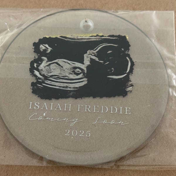 Just engaged christmas ornament