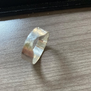 Customer photo from Jessica, Textured Yellow Gold Band 7mm
