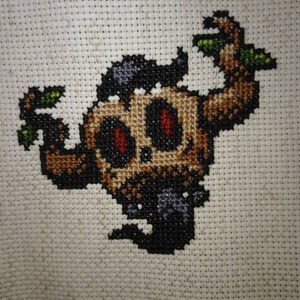Phantump Cross Stitch Pattern: Retro Game Sprite (PDF Download) - Etsy