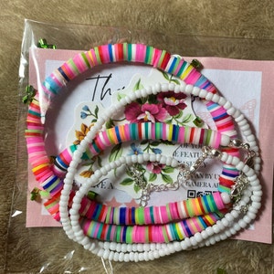 Kit De Cuentas Heishi Y Letras De Arcilla Para Pulseras. | Envío Gratis