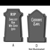 Halloween Fun Custom Tombstone / Gravestone KRYSTAL BALL. LED ...