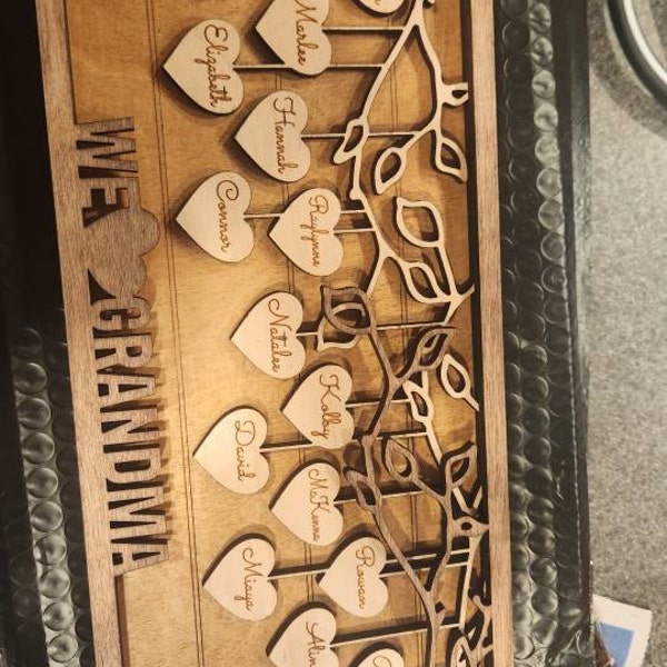 Personalized Goose Wooden Art - Grandma/ Mother's Day Gift Idea - Nana Goose with up to 5 Kids main image 1