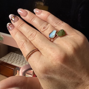 Customer photo from Jennifer, Raw Australian Opal Ring