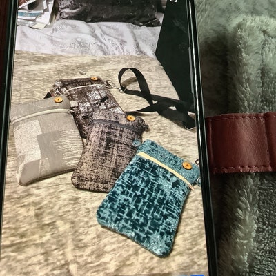 Cell Phone Bag PDF Sewing Pattern Crossbody Purse, Zipper Pouch, Sewing ...