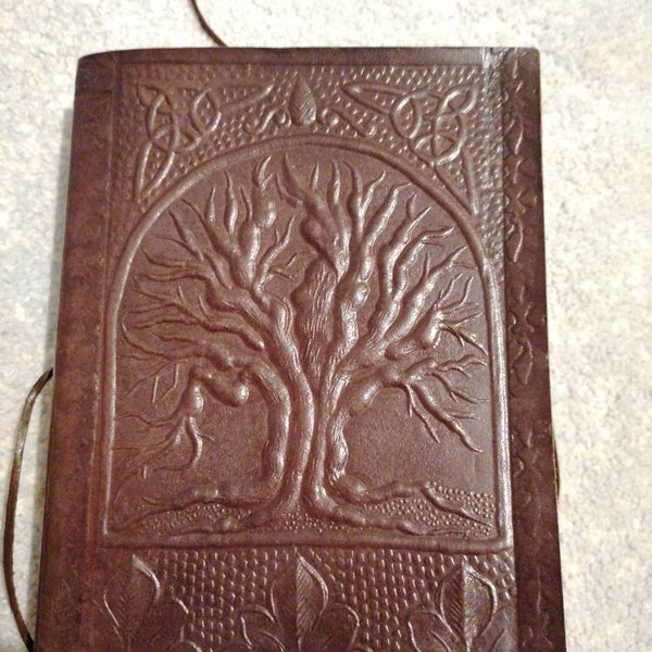 Tree of Life Leather Journal - Leather Journal - Leather Notebook ...