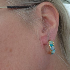 Customer photo from DIANE, Opal Charm Bracelet, Australian Fire Opal October Birthstone