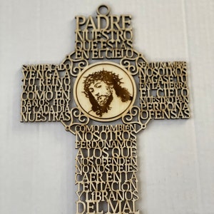 Cruz Imagen Padre Nuestro Spanish Lord's Prayer Our 