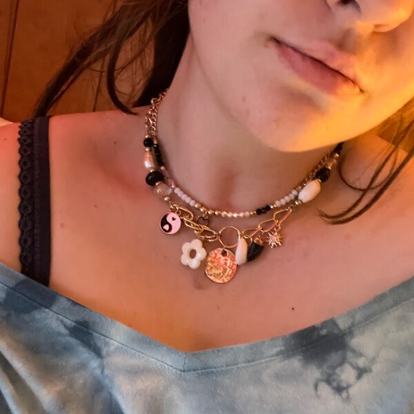 Cherry Pearl Charm Necklace main image 0