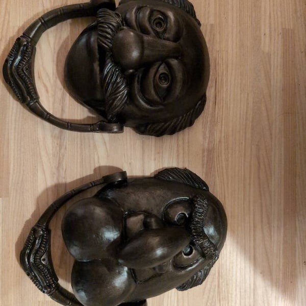 NEW Waldorf & Statler Marley and Marley Muppets Christmas Carol Door Knocker Replica Etsy