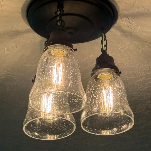 Image showcasing Corrugated Rustic Barn Metal Farmhouse Wall Light Fixture Bathroom Sconce Cabin Cottage Lamp ...