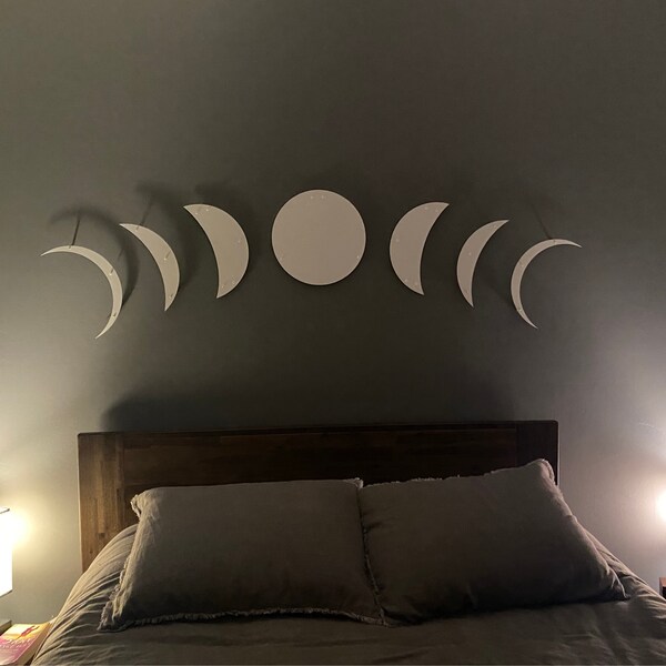 Metal Moon Wall Art, Moon Phases Metal Wall Decor, Metal Wall Art ...