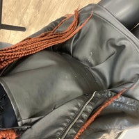 Minkissy Friseurschürze Wasserdicht – Cape/Kittel Für Salon Oder Heimgebrauch, Mit Tasche, 100x94 Cm, Schwarz